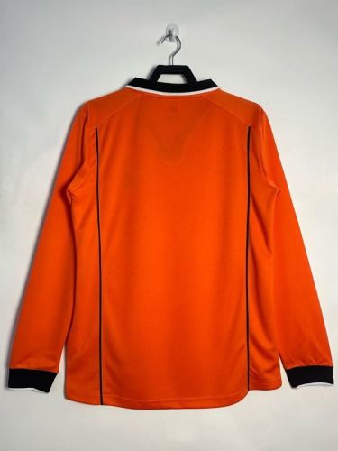 Long Sleeve Retro Jersey 1998 Netherlands Home Soccer Jersey Vintage Holland Football Shirt