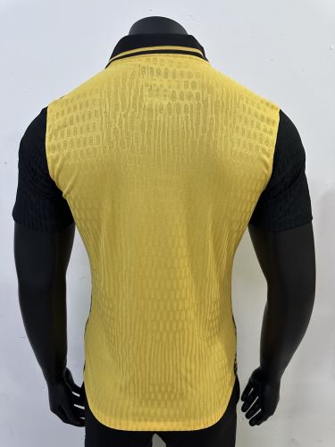 Player Version 2024-2025 Saint-Étienne Third Away Gold Soccer Jersey Football Shirt