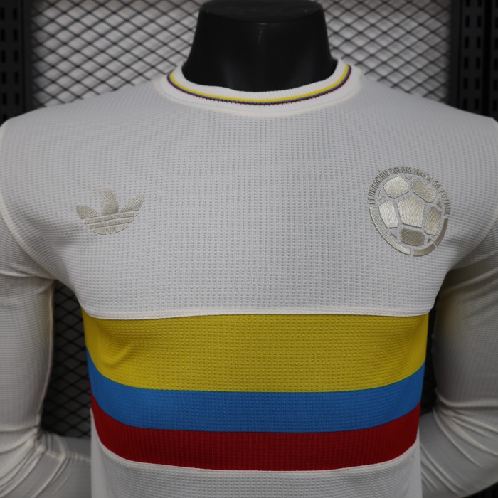 Player Version Long Sleeve Colombia 2024 Centenary Edition Soccer Jersey 100th Anniversary Camisetas de Futbol
