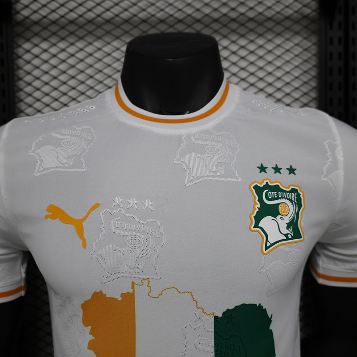 2025 Player Version Ivory Coast White Special Edition Football Shirt Côte d'Ivoire Soccer Jersey