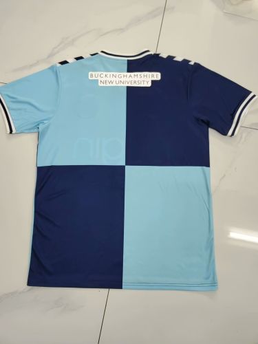 Fan Version 2024-2025 Wycombe Wanderers Home Soccer Jersey Football Shirt