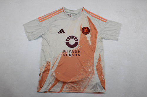 Fan Version 2024-2025 As Roma Away Soccer Jersey Football Shirt