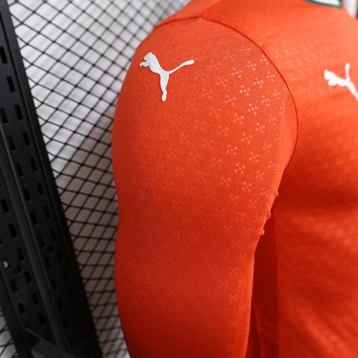 Long Sleeve Player Version 2025 Portugal Home Soccer Jersey Football Shirt