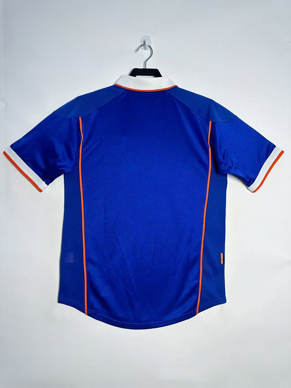 Retro Jersey 1998 Netherlands Away Blue Soccer Jersey Vintage Holland Football Shirt