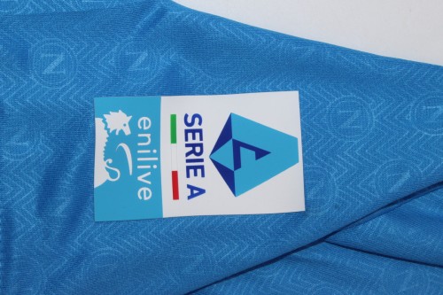with Serie A Patch Fan Version Napoli 2024-2025 Home Soccer Jersey Naples Football Shirt