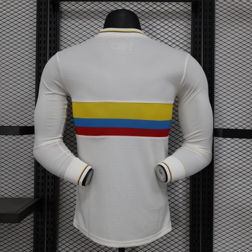 Player Version Long Sleeve Colombia 2024 Centenary Edition Soccer Jersey 100th Anniversary Camisetas de Futbol