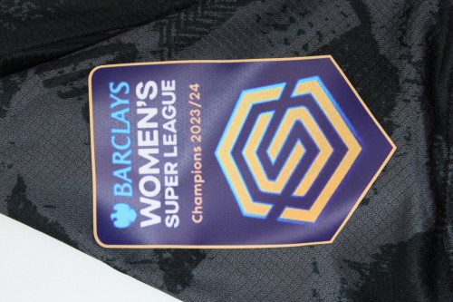 with Women League Patch Fan Version 2024-2025 Chelsea RAMIREZ 7 Third Away Black Soccer Jersey Football Shirt