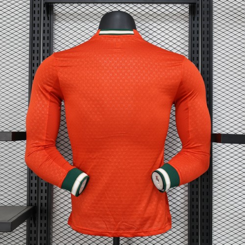 Long Sleeve Player Version 2025 Portugal Home Soccer Jersey Football Shirt