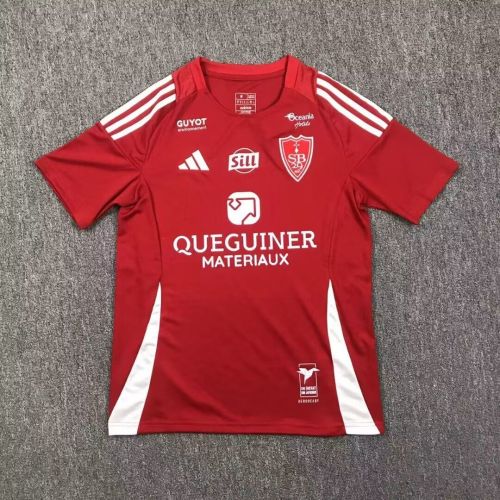 Fans Version 2024-2025 Stade Brestois 29 Home Soccer Jersey Football Shirt