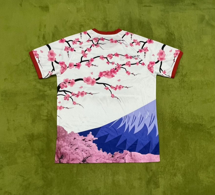 Fan Version Japan 2024 White/Blue/Pink Special Edition Soccer Jersey Football Shirt