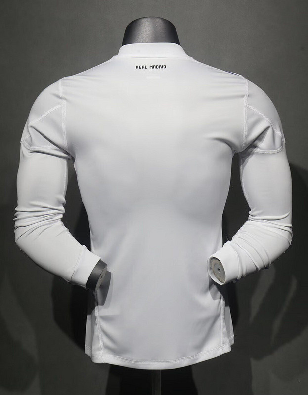Long Sleeve Player Version Retro Jersey 2010-2011 Real Madrid Home Soccer Jersey Vintage Football Shirt
