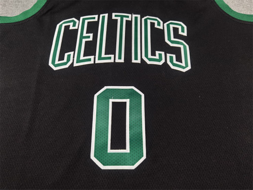 Boston Celtics 0 TATUM Black NBA Jersey Basketball Shirt