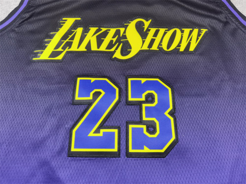 2025 City Edition Los Angeles Lakers 23 JAMES Purple NBA Jersey Basketball Shirt
