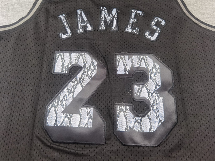 Mitchell&ness 2018-19 Chicago Bulls 23 JORDAN Basketball Shirt Black Snake Pattern NBA Jersey