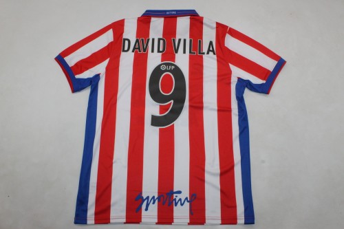 Retro Jersey 2002-2003 Sporting Gijon DAVID VILLA 7 Home Soccer Jersey Vintage Football Shirt