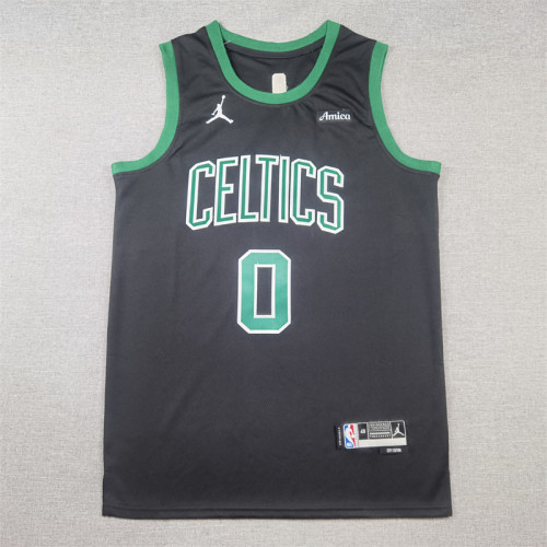 Boston Celtics 0 TATUM Black NBA Jersey Basketball Shirt