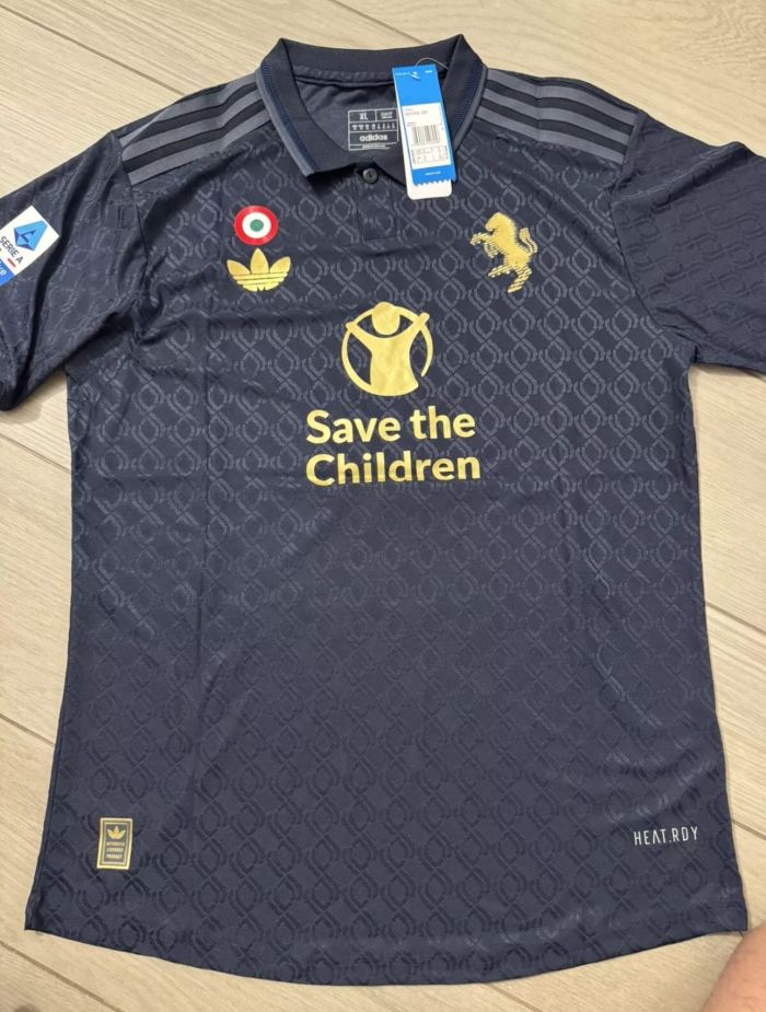 with Sponor Logo+Serie A Patch+Italia Patch Maillot Juve Shirt Player Version 2024-2025 Juventus Third Away Soccer Jersey Football Shirt