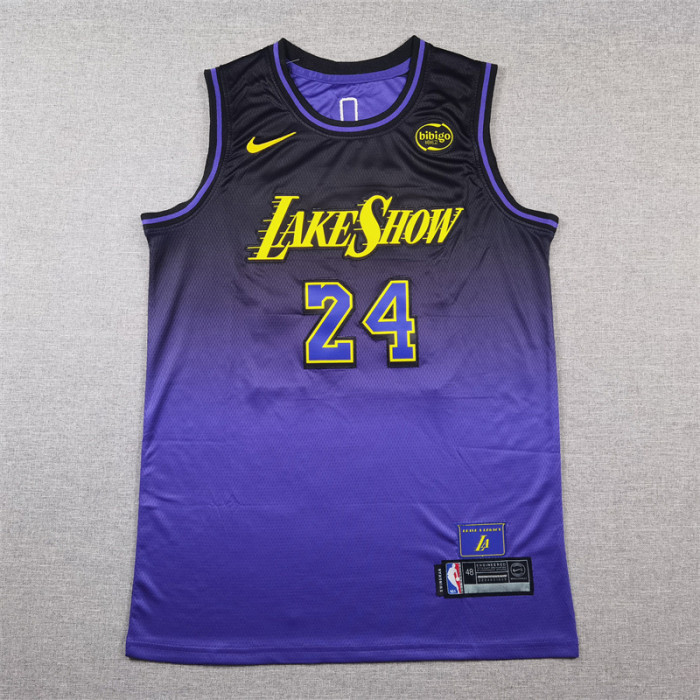 2025 City Edition Los Angeles Lakers 24 BRYANT Purple NBA Jersey Basketball Shirt
