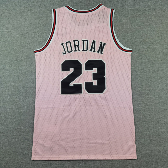 Mitchell&ness 1997-98 Chicago Bulls 23 JORDAN Basketball Shirt Pink NBA Jersey
