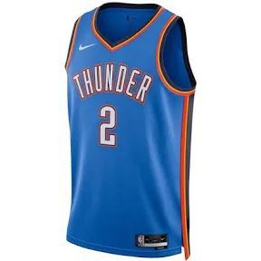 Oklahoma City Thunder GIL GEOUS-ALEXANDER 2 Blue NBA Jersey Basketball Shirt