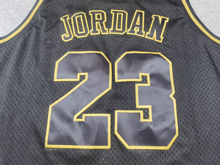 Mitchell&ness 1997-98 Chicago Bulls 23 JORDAN Basketball Shirt Black NBA Jersey