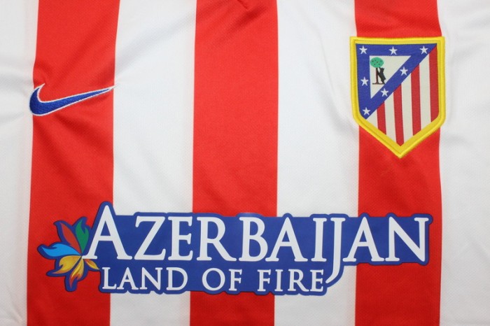Retro Jersey 2013-2014 Atletico Madrid Home Soccer Jersey Vintage Football Shirt