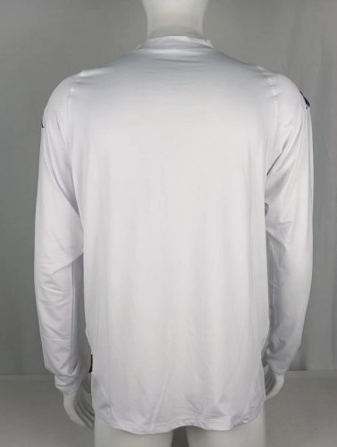 Long Sleeve Retro Jersey 2003-2004 Brescia Calcio Away White Soccer Jersey Vintage Football Shirt