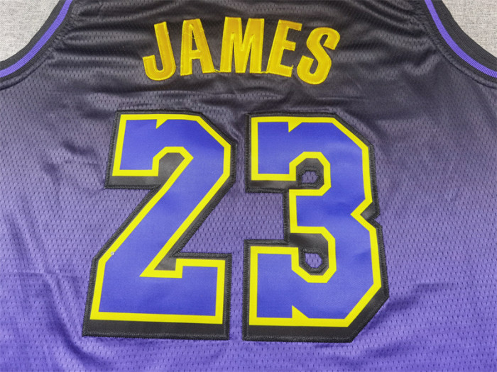2025 City Edition Los Angeles Lakers 23 JAMES Purple NBA Jersey Basketball Shirt