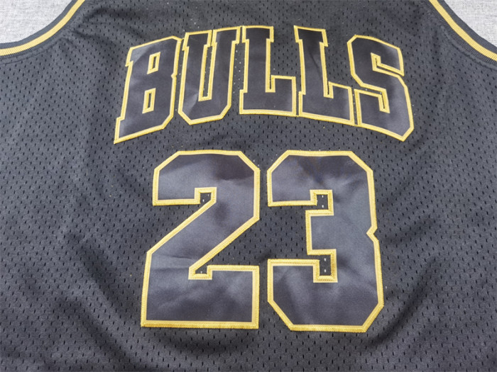 Mitchell&ness 1997-98 Chicago Bulls 23 JORDAN Basketball Shirt Black NBA Jersey
