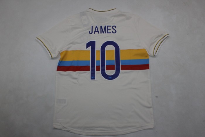 Fan Version Colombia 2024 JAMES 10 Centenary Edition Soccer Jersey 100th Anniversary Camisetas de Futbol