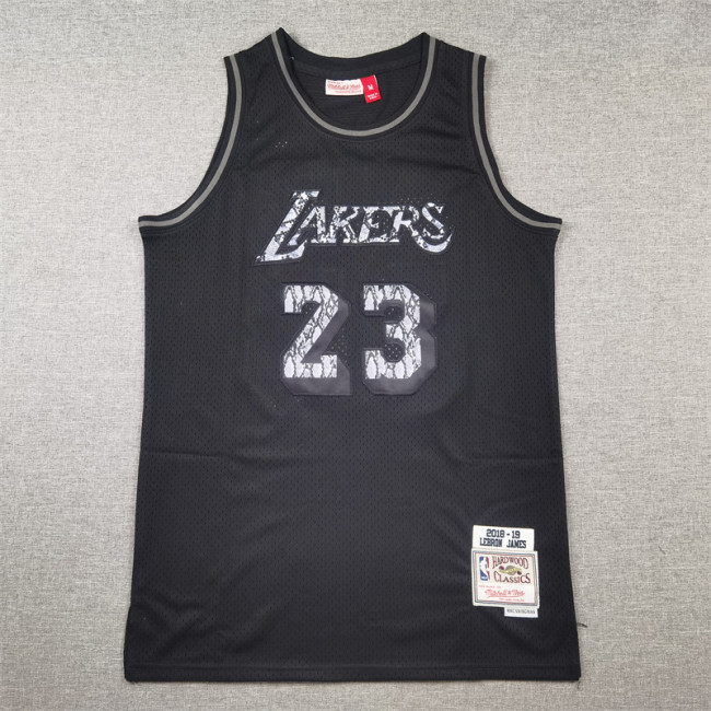 Mitchell&ness 2018-19 Chicago Bulls 23 JORDAN Basketball Shirt Black Snake Pattern NBA Jersey