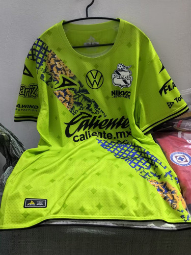 Fan Version 2024-2025 Puebla Third Away Green Soccer Jersey Football Shirt