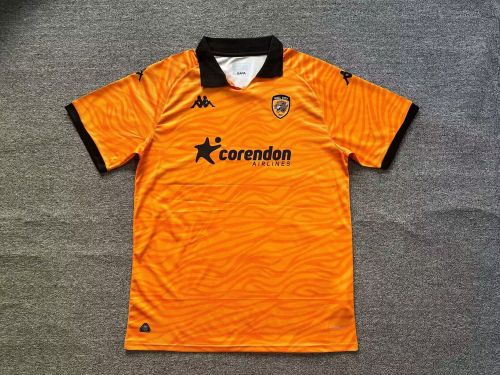 Fans Version 2024-2025 Hull City Third Away Orange Soccer Jersey Football Shirt