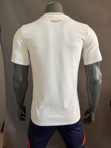 Colombia 2024 White Centenary Edition Soccer Cotton Shirt 100th Anniversary Camisetas de Futbol