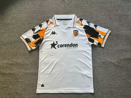 Fans Version 2024-2025 Hull City Away White Soccer Jersey Football Shirt