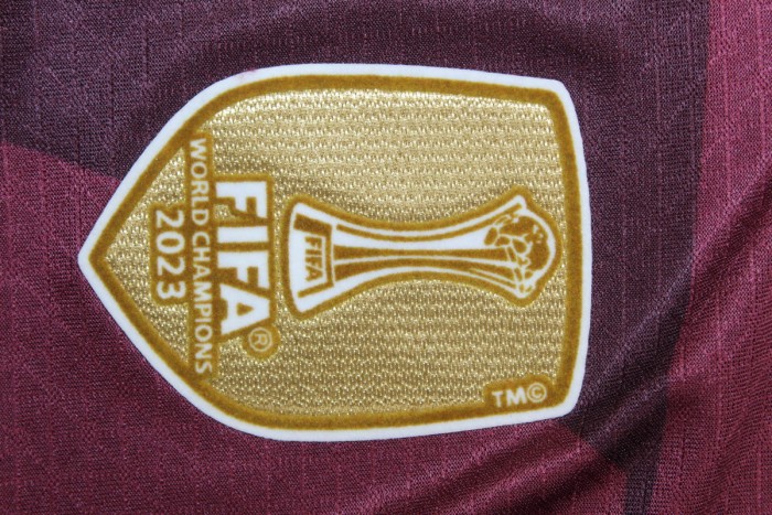 with Front Pathc+UCL Patch Fan Version Manchester City 2024-2025 Third Away Dark Red Soccer Jersey Man City Football Shirt