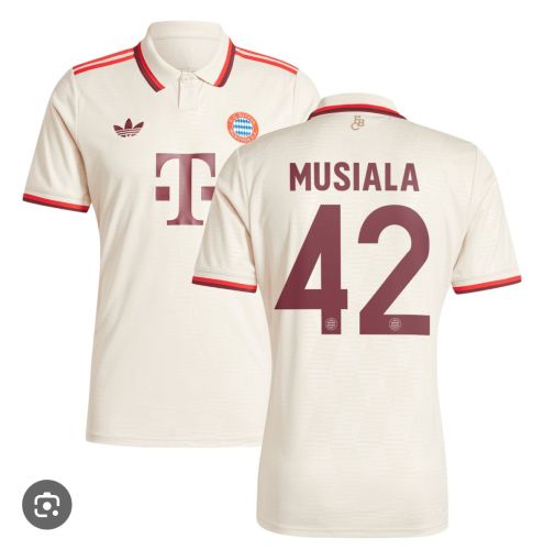 Fan Version 2024-2025 Bayern Munich MUSIALA 42 Third Away Soccer Jersey Bayern Munchen Football Shirt