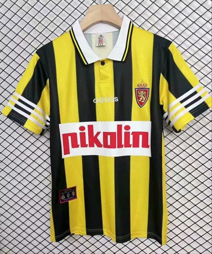 Retro Jersey 1996-1998 Real Zaragoza Away Soccer Jersey Vintage Camisetas de Futbol