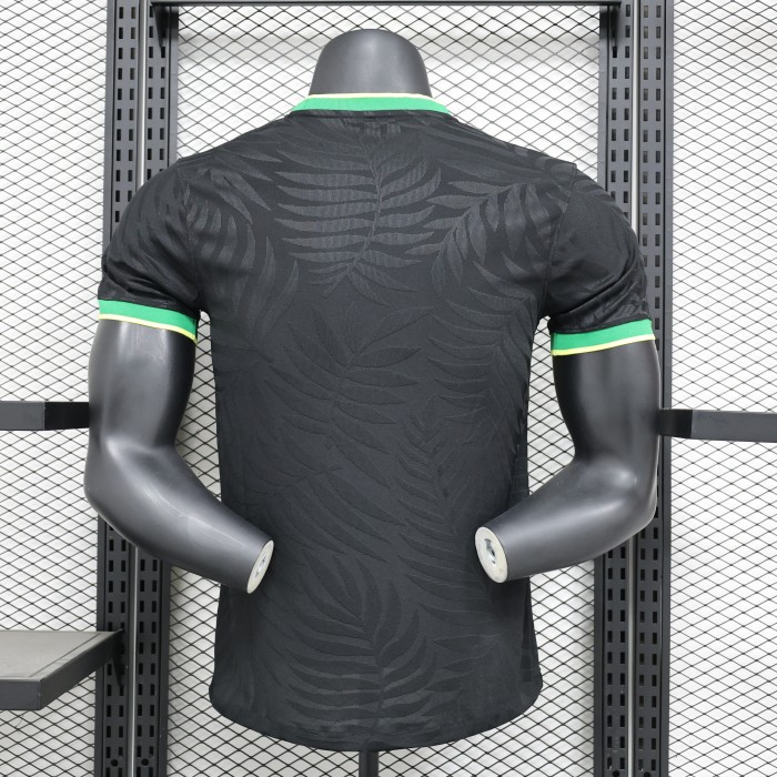 Player Version 2024 Brazil Black/Yellow Special Edition Soccer Jersey Brasil Football Shirt