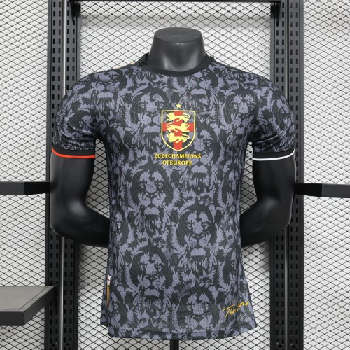 Player Version 2024 England Black/Grey Special Edition Soccer Jersey Football Shirt