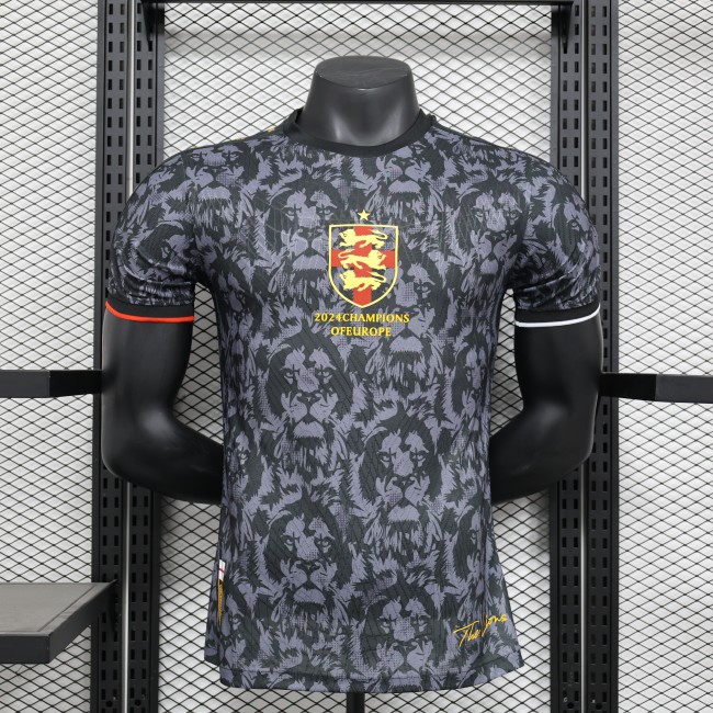 Player Version 2024 England Black/Grey Special Edition Soccer Jersey Football Shirt