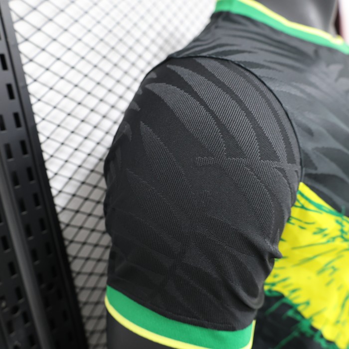 Player Version 2024 Brazil Black/Yellow Special Edition Soccer Jersey Brasil Football Shirt