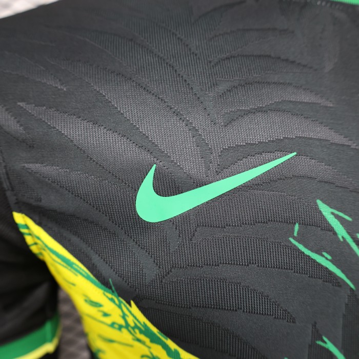 Player Version 2024 Brazil Black/Yellow Special Edition Soccer Jersey Brasil Football Shirt