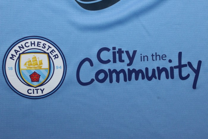 with Golden FIFA+UCL Patch Fan Version Manchester City 2024-2025 HAALAND 9 Home Soccer Jersey Man City Football Shirt