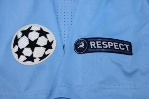 with UCL Patch Retro Jersey 2011-2012 Manchester City Home Soccer Jersey Vintage Football Shirt