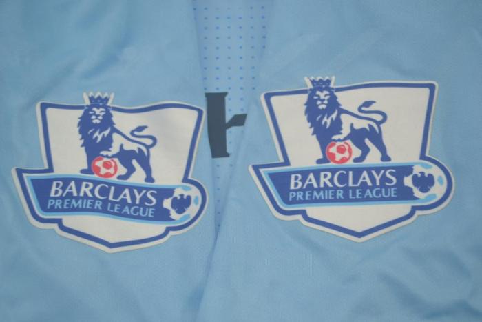 with EPL Patch Retro Jersey 2011-2012 Manchester City KUN AGUERO 16 Home Soccer Jersey