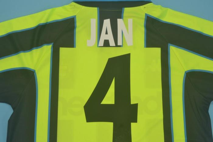 Retro Jersey 1998-1999 Manchester City JAN 4 Away Soccer Jersey Vintage Football Shirt