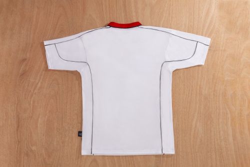 Retro Jersey 2002-2003 Manchester United Away White Soccer Jersey Vintage Football Shirt