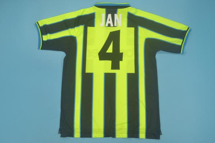 Retro Jersey 1998-1999 Manchester City JAN 4 Away Soccer Jersey Vintage Football Shirt