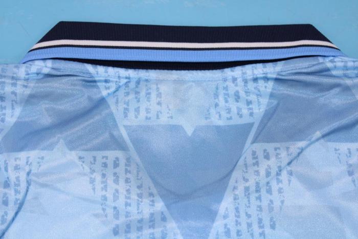 Retro Jersey 1988-1990 Manchester City Home Soccer Jersey Blue Vintage Football Shirt